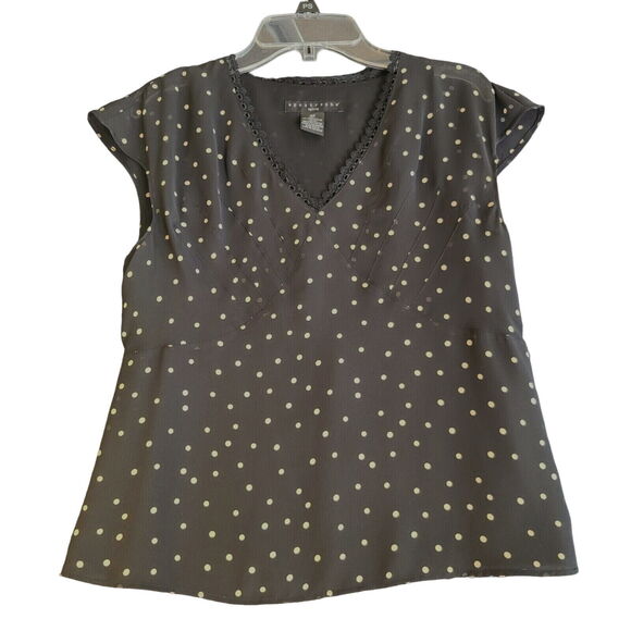 Apostrophe Womens Blouse Multi-Color Size 4P 100% Polyester Cap Sleeve Pullover - Picture 1 of 10